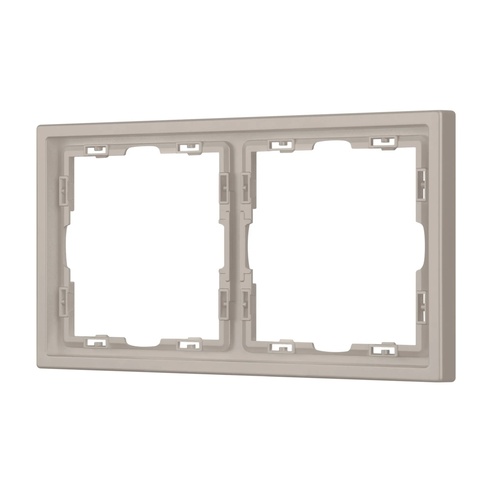 Рамка пластиковая FRM-NOBE-SFPL-2-CA (Arlight, Кашемир)