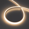 Лента герметичная WAVE-TOP-PU-A144-10x10mm 24V Warm3500 (5 W/m, IP68, 5m, wire x2) (Arlight, Вывод боковой, 3 года)
