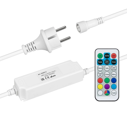 Контроллер ARD-CLASSIC-SYNC-RGB-1000LED White (230V, 80W, RF ПДУ) (Ardecoled, Закрытый)
