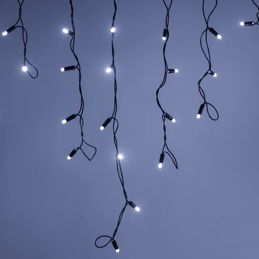 Светодиодная гирлянда ARD-EDGE-PRO-4000x600-BLACK-128LED-MILK-STD White (230V, 8W) (Ardecoled, IP65)