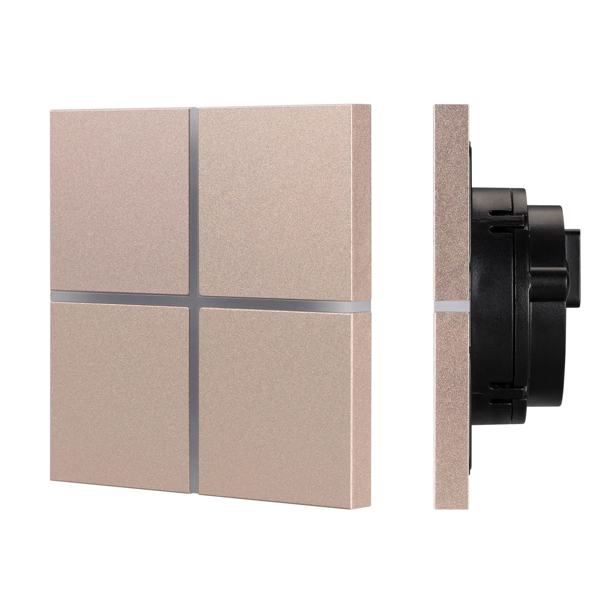 INTELLIGENT ARLIGHT Сенсорная панель KNX-304-13-IN Champagne (BUS, Frameless) (IARL, IP20 Металл, 2 года) - изображение товара