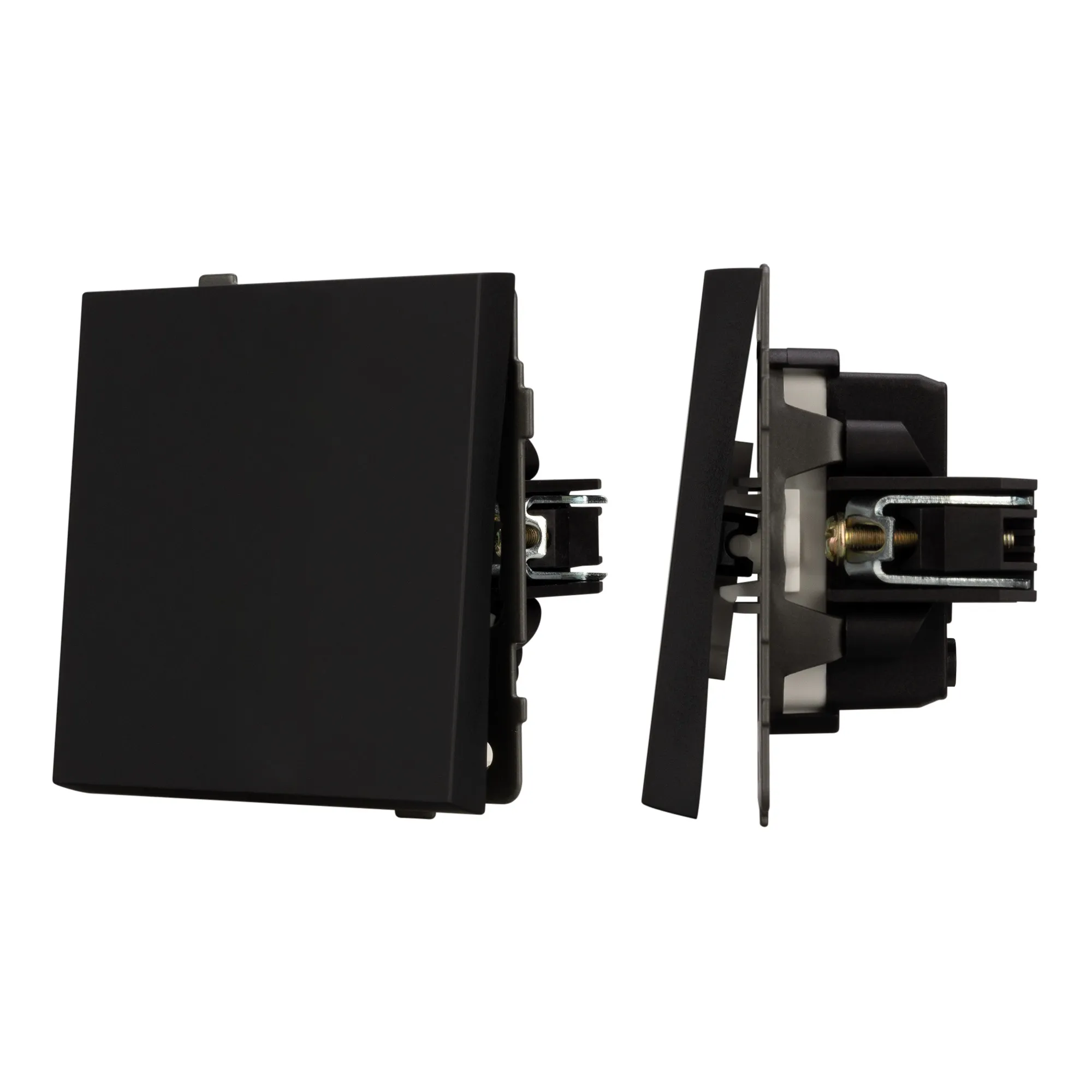 Механизм выключателя одноклавишный непроходной SWT-TENDO-MK01-SFPL-BK (230V, 10A) (Arlight, -) - изображение товара