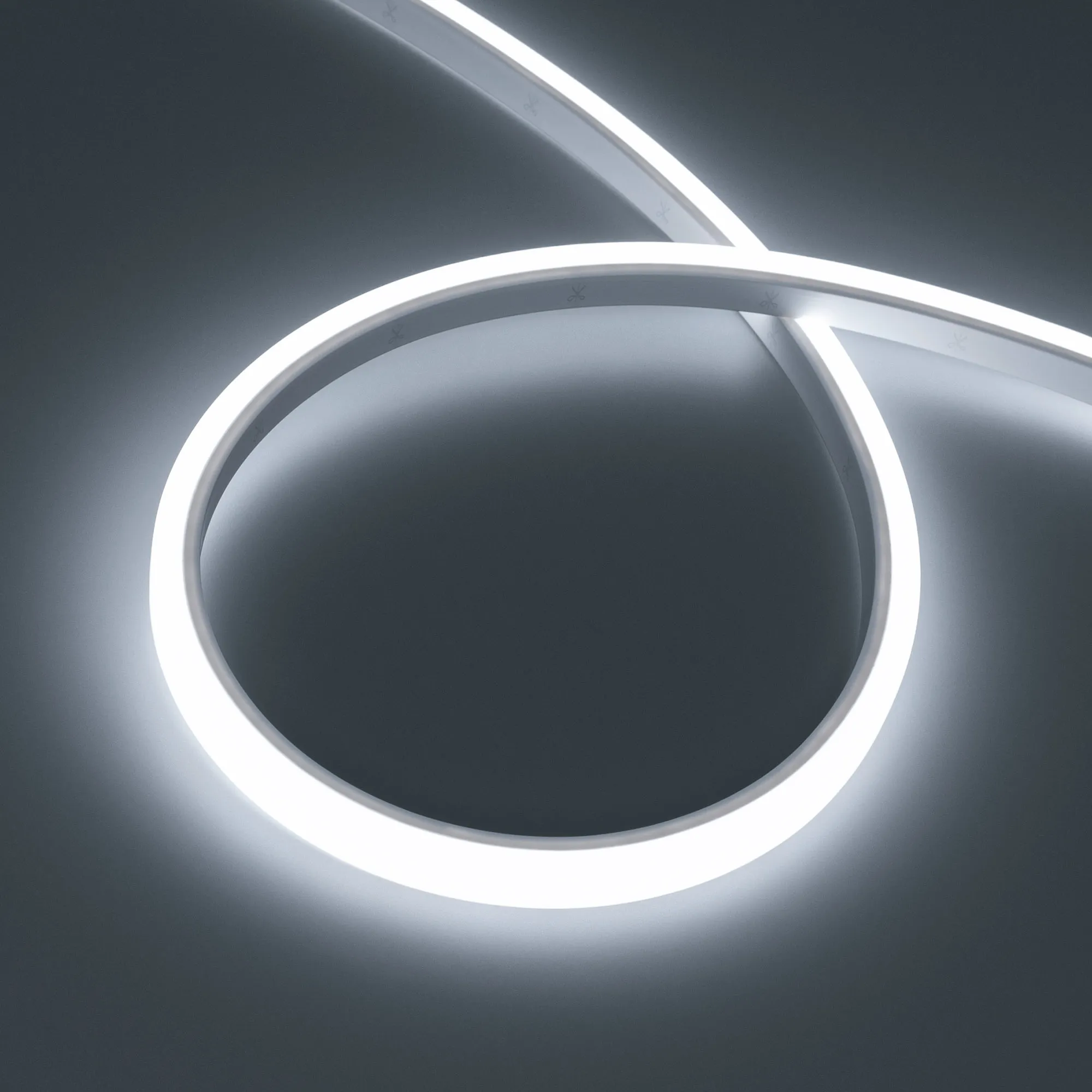 Лента герметичная WAVE-TOP-PU-A144-10x10mm 24V White5700 (5 W/m, IP68, 3m, wire x1) (Arlight, Вывод боковой, 3 года)