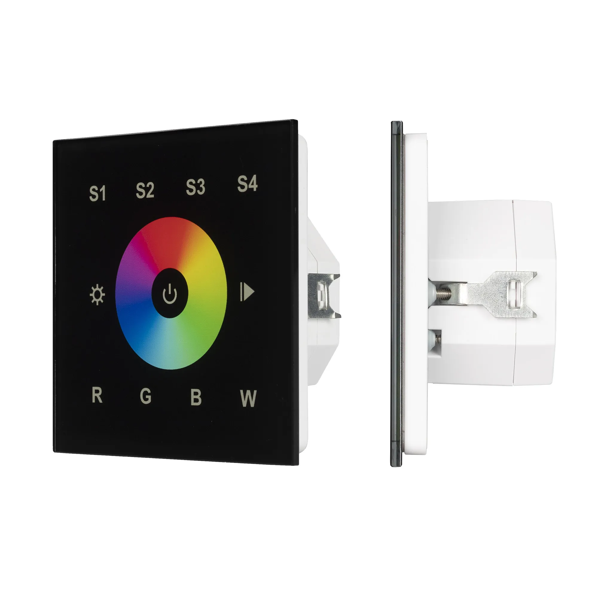 INTELLIGENT ARLIGHT Сенсорная панель DALI-901-11-1G-4SC-RGBW-DT8-IN Black (BUS/230V) (IARL, IP20 Пластик, 3 года) - изображение товара