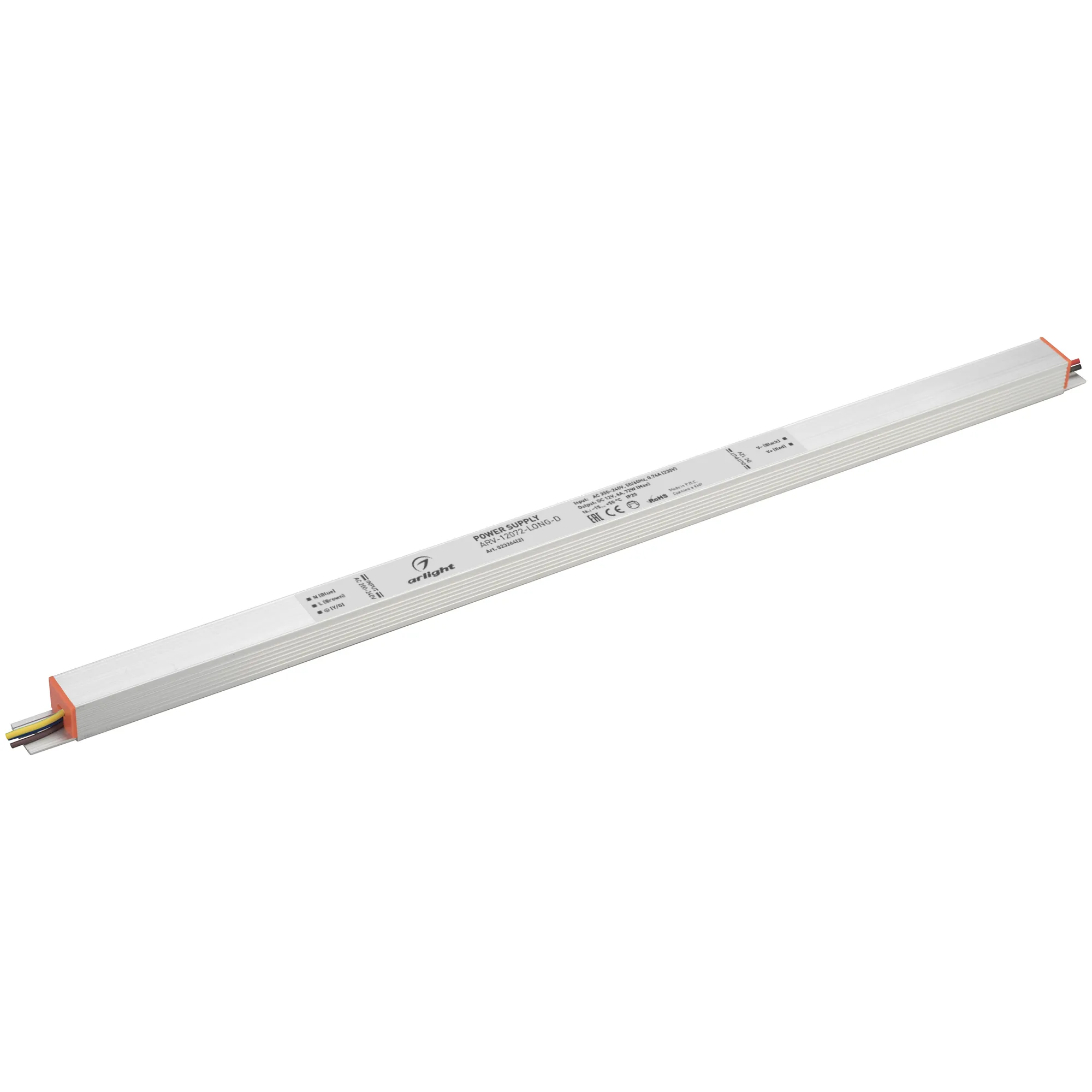 Блок питания ARV-12072-LONG-D (12V, 6A, 72W) (Arlight, IP20 Металл, 3 года) - изображение товара