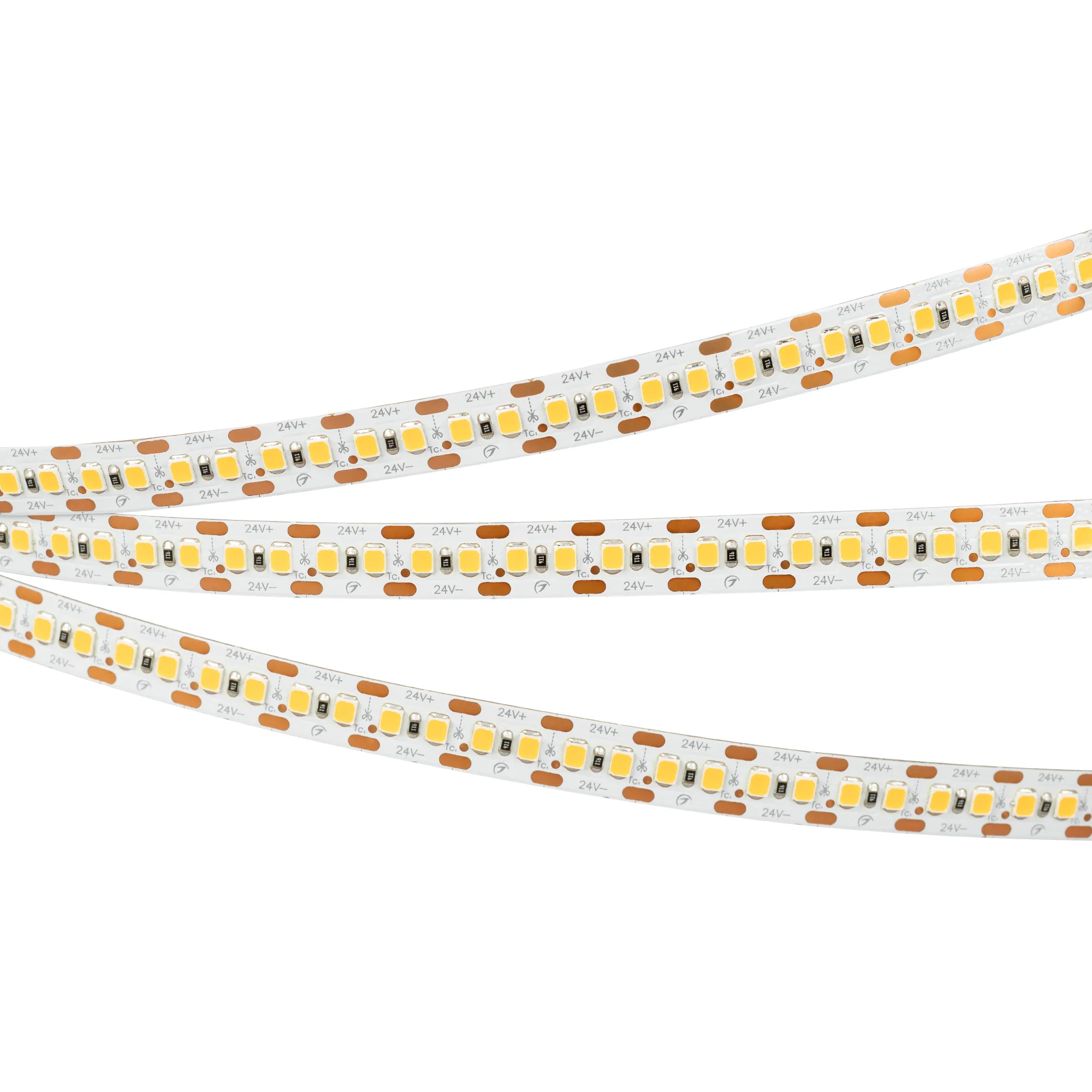 Лента светодиодная RT 2-5000 24V Cx2 Warm3000 10mm (2835, 168 LED/m, LUX) (Arlight, 17 Вт/м, IP20) - изображение товара