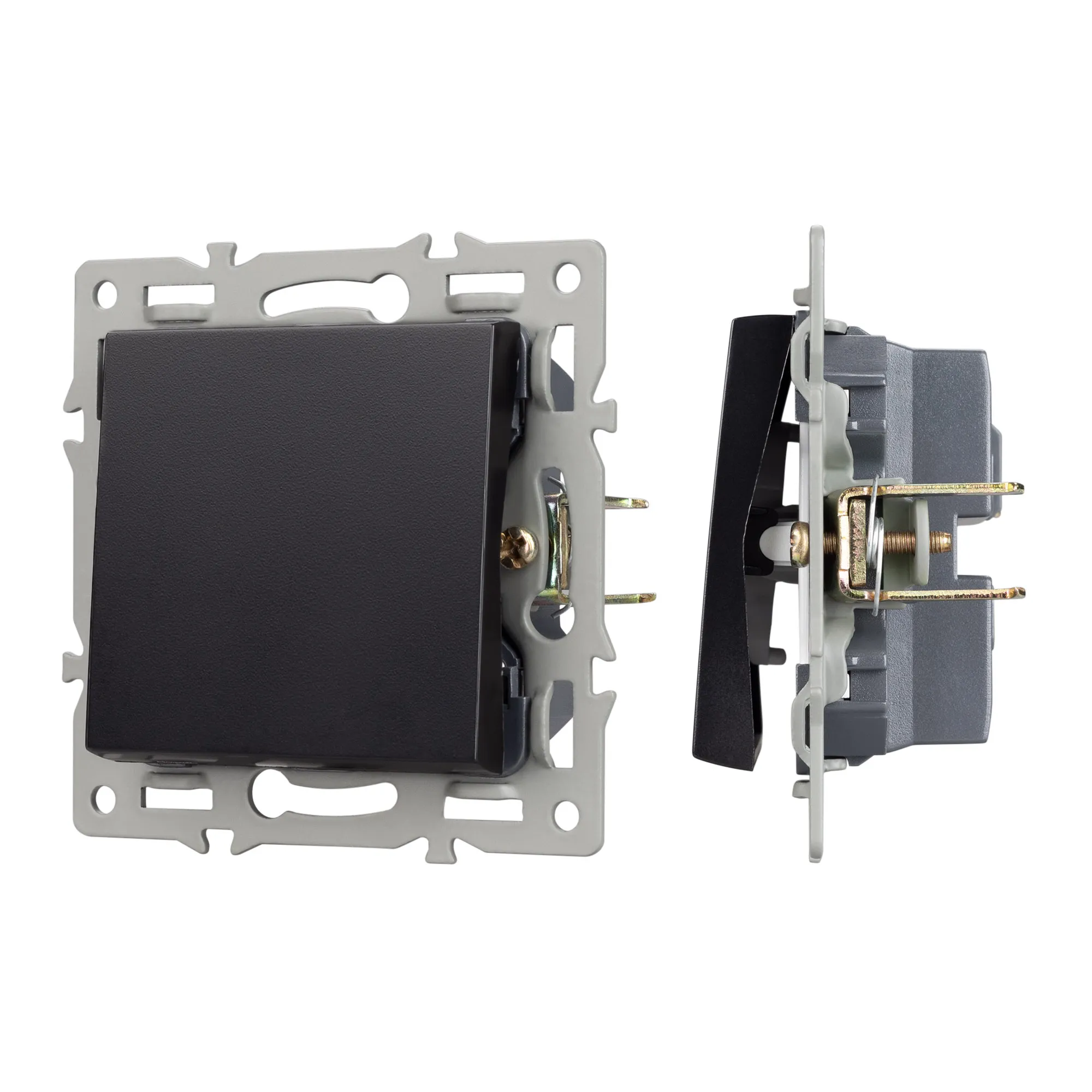 Механизм выключателя одноклавишный проходной SWT-MKP1-PL-BK (250V, 16A) (Arlight, -) - изображение товара