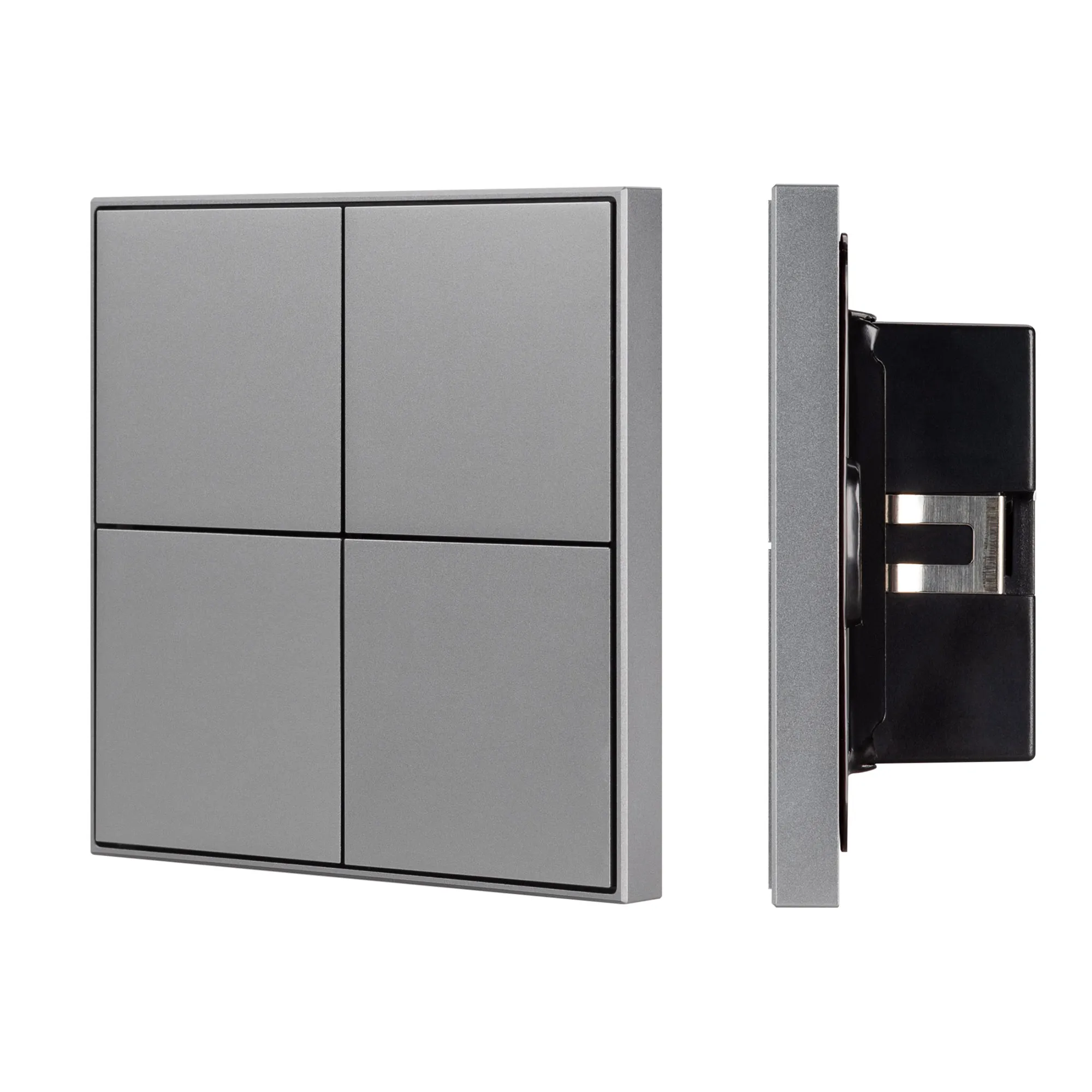 INTELLIGENT ARLIGHT Кнопочная панель KNX-304-23-IN Grey (BUS, Frame) (IARL, IP20 Металл, 2 года) - изображение товара