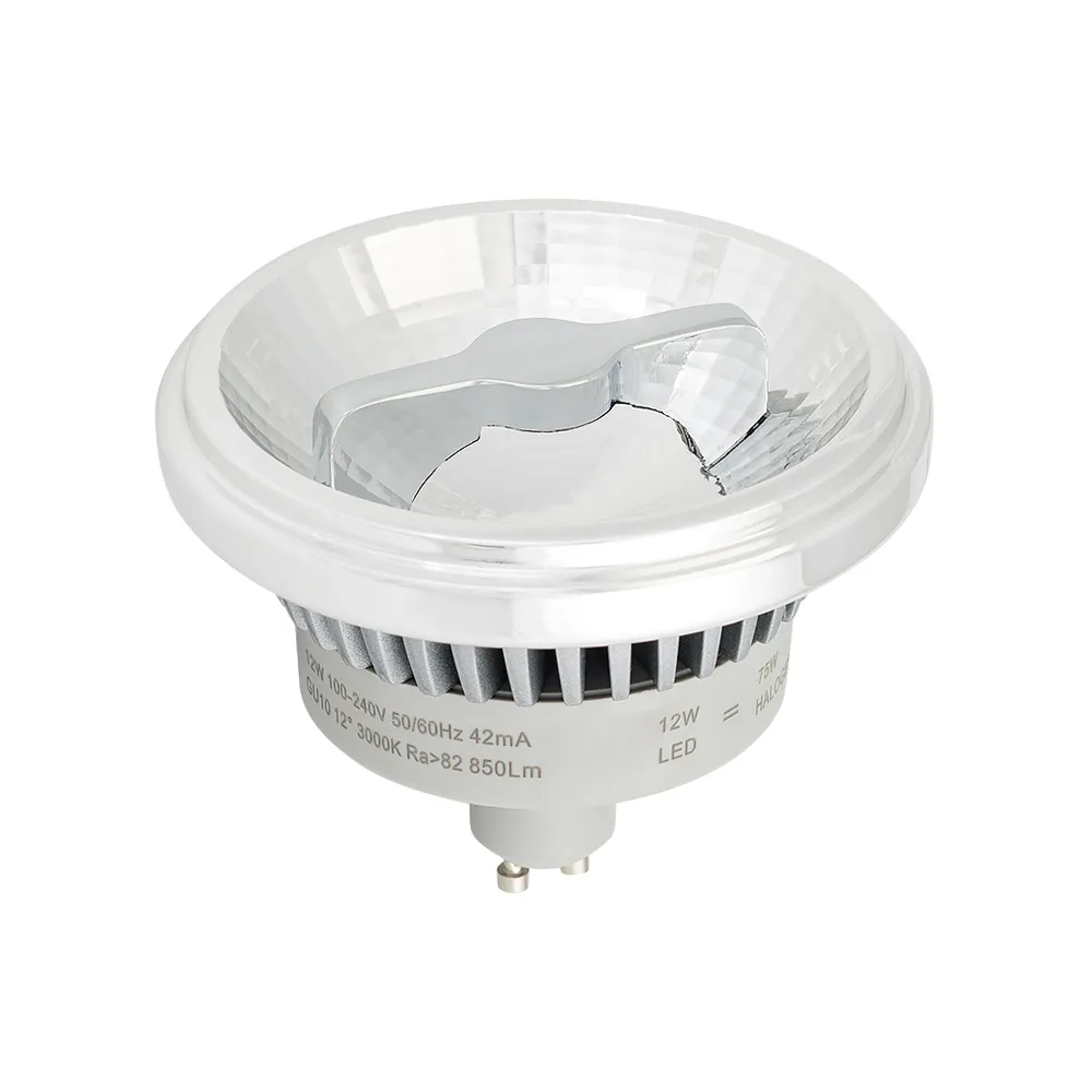 Лампа AR111-FORT-GU10-12W-DIM Warm3000 (Reflector, 24 deg, 230V) (Arlight, Металл) - изображение товара