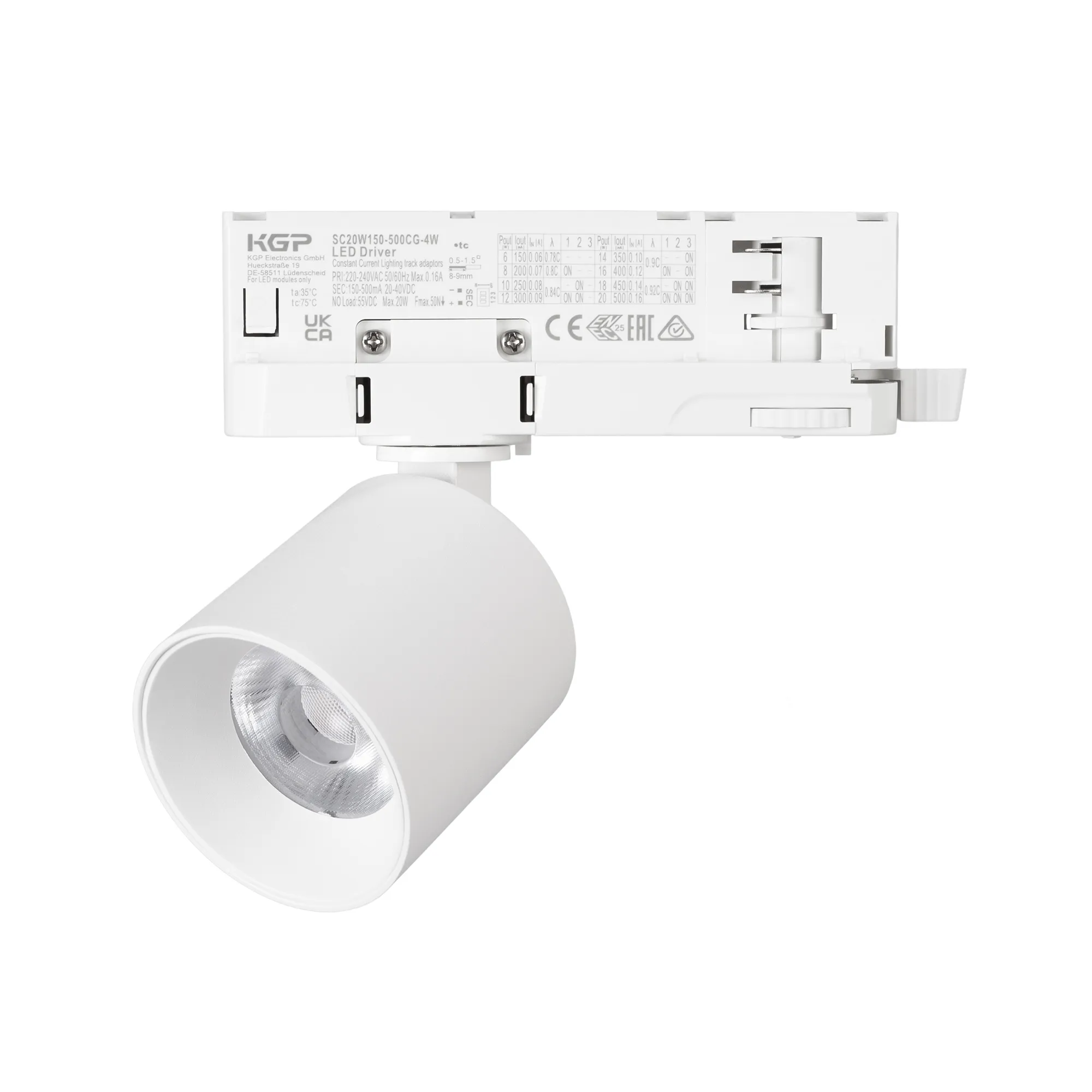 Светильник LGD-DYKE-4TR-R60-8W Warm3000 (WH, 20 deg, 230V, DALI) (Arlight, IP20 Металл, 5 лет) - изображение товара