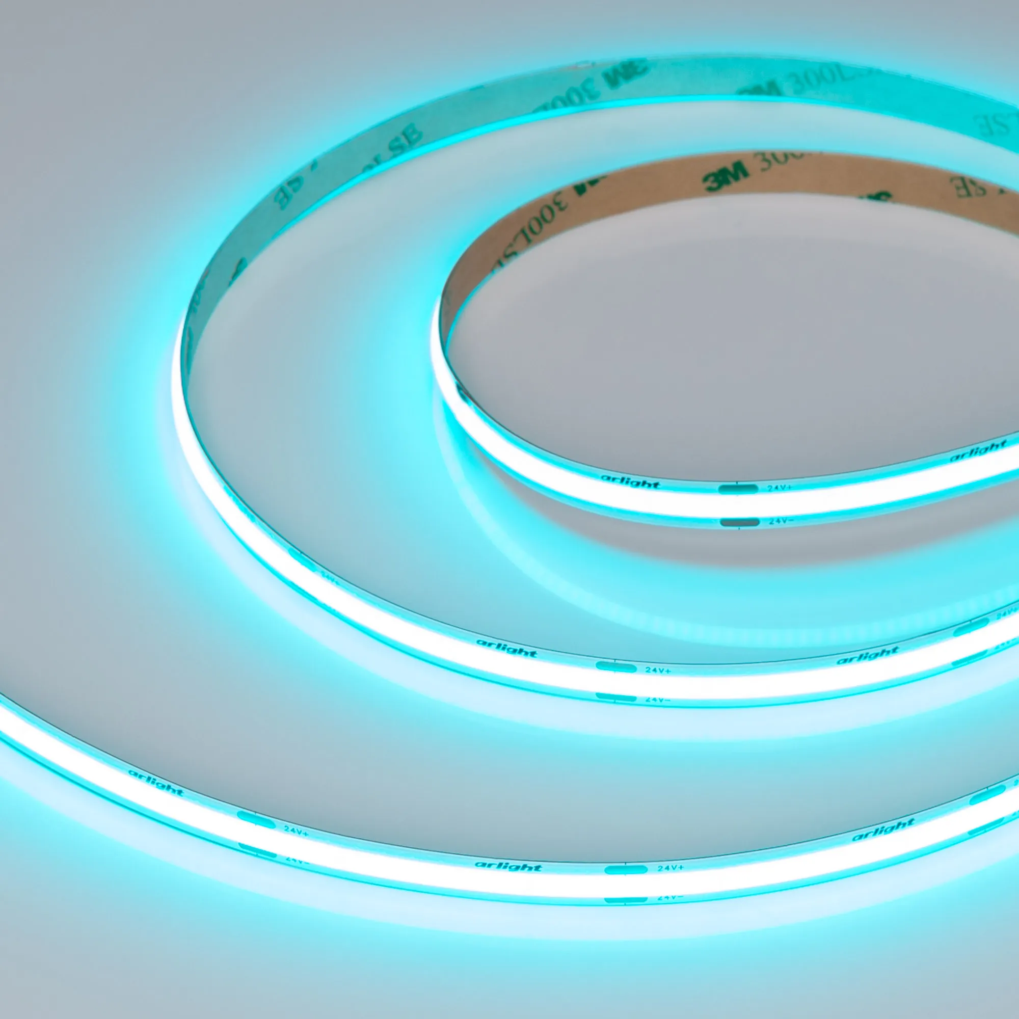 Лента светодиодная COB-X480-8mm 24V Aquamarine (8 W/m, IP20, 5m) (Arlight, -) - изображение товара