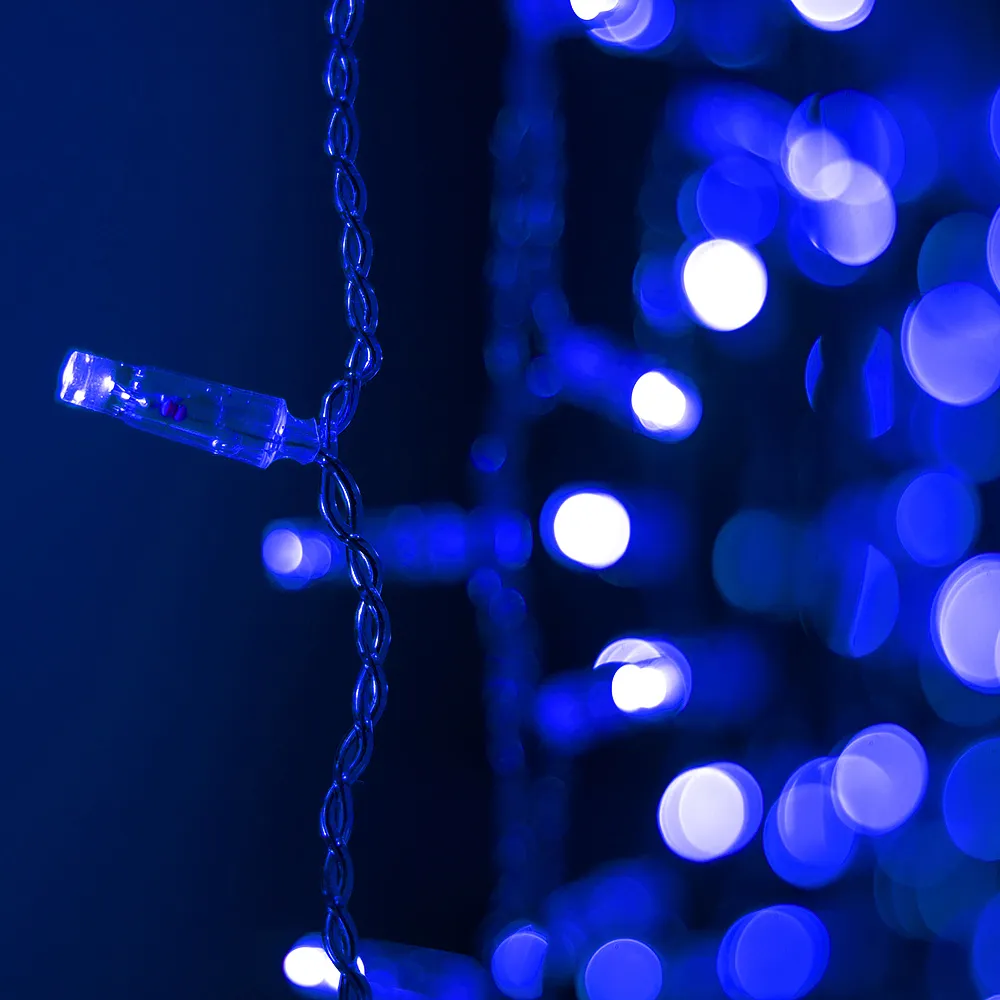 Светодиодная гирлянда ARD-CURTAIN-CLASSIC-2000x3000-CLEAR-760LED Blue (230V, 60W) (Ardecoled, IP65) - изображение товара